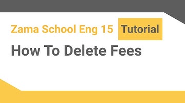 How to delete fee information |School Management ‎Software| |ENG Version|‎