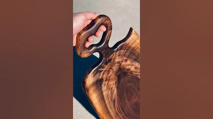 $40 Figured Walnut Into $300 Charcuterie Board  #shorts #woodworking