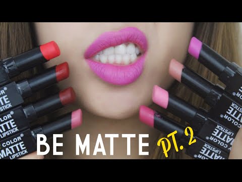 City Color Be Matte Màu Cappuccino - [SWATCH + REVIEW] CITY COLOR BE MATTE LIPSTICK (PT.2) (WITH CC ENGSUB)