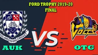 AUK vs OTG Live Score Streaming final Ford Trophy 2020 Auckland vs Otago Live
