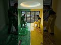 THIS DOUBLE FLOOR IS UNREAL! 🥲Petrol &amp; Diesel ❤💔 Luxury Epoxy Floor😍