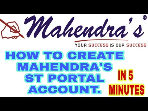 How to create MAHENDRA'S St portal account in 5 minutes easily.