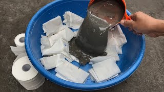 Toilet Paper and Cement - Life Hacks -Creative Garden Design Ideas