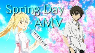 BTS- Spring Day AMV | Anime mix