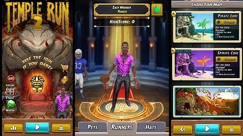 Temple Run 2 In A New Look | Character Zack Wonder Romeo | Map Fall Jungle