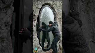 I Carved a Luxury Secret Tunnel Cabin in a Solid Mountain ⛰️ Rain ASMR