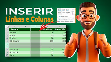 Como inserir Linhas e Colunas no Excel (3 formas simples)