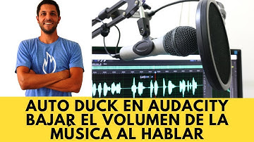 Auto duck en Audacity: bajar volumen hablar automático podcast