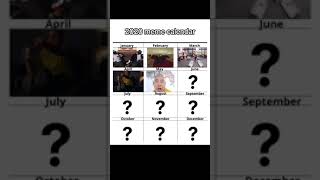 2020 Meme Calendar