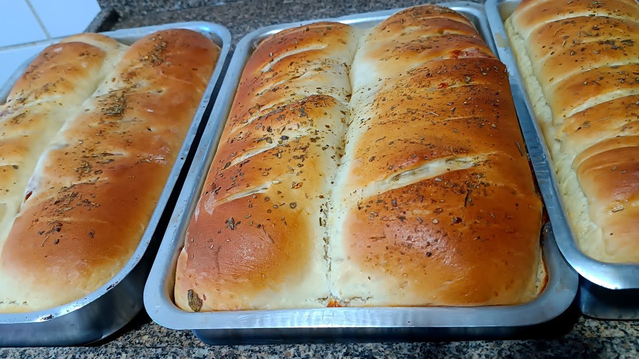 passo a passo a melhor massa de pão 😯 recheado que rende 5 pães grande com dicas de vendas 😯🤑