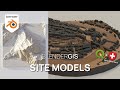 Model 3d sites on blendergis with swisstopo data