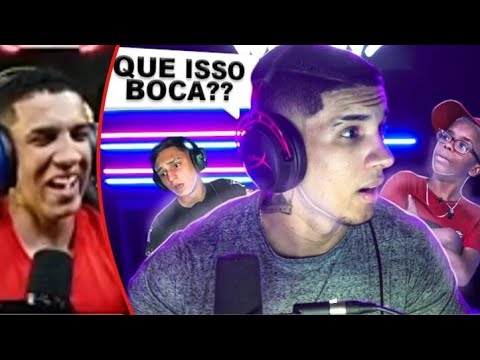 HUDSON AMORIM REAGINDO AO (AUGUZTO) NOBRU E HUDSON FICARAM ASSUSTADOS COM O QUE  BOCA FEZ