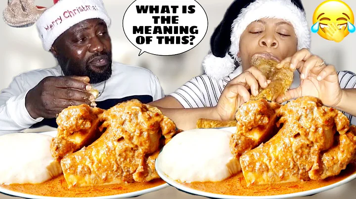 Serving My Husband Bones 🍖 Without Meat To His Reaction Vlogmas Day5 Fufu +Peanut Soup Asmr Mukbang