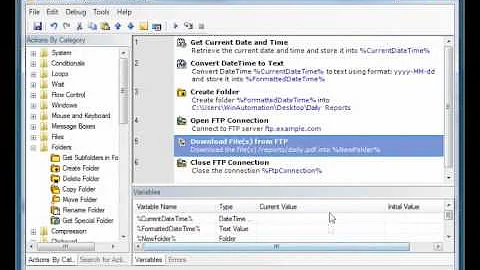 Automate and Schedule FTP tasks with WinAutomation