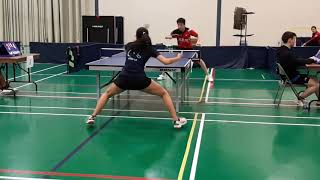Priyanka Pareek at the Ping-O-Max Table Tennis tournament, Trois-Rivieres