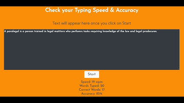 Typing Speed Calculator In JavaScript With Source Code | Source Code & Projects