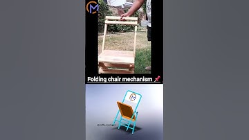 How folding chair works? | four bar chain mechanism 🔥| #mechanical principles #machine #design