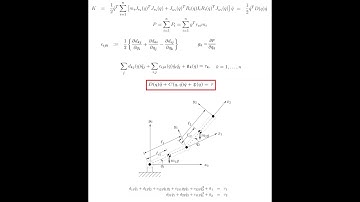 Equations of Motion for an N-link Robot in the Joint Space using the Lagrangian Formulation