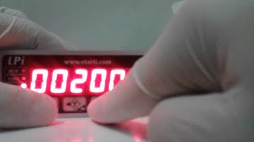 e-tartı e-tarti How to calibrate LPi Weighing Indicator