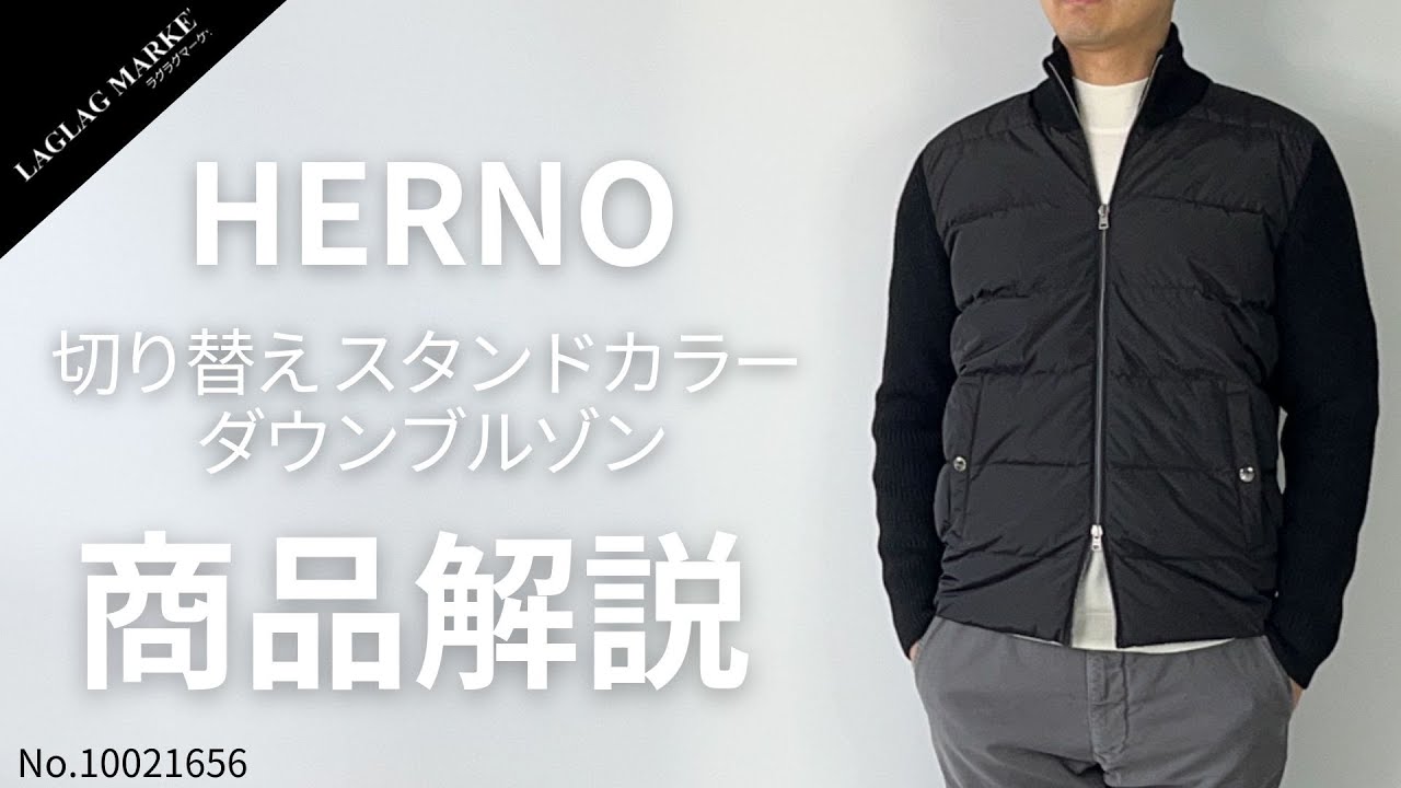 りんりん 高級*HERNO ダウンジャケット スタンドカラー ジップ