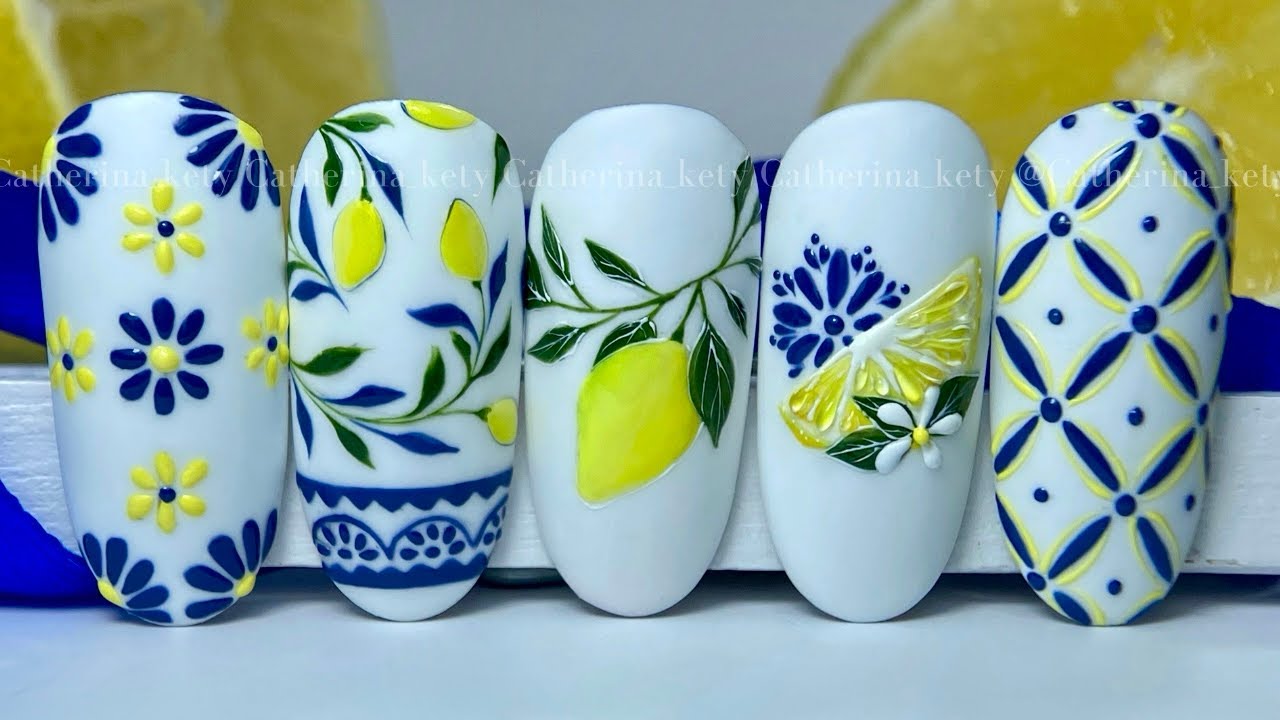 Lemon 🍋 Nail Art|Limone sulle unghie| Summer Nail Art| Lemon Nail Art| Fruit Nail Art|Madam Glam