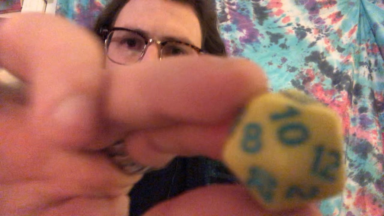 ASMR 1 Minute Rolling Up a D&D Character (writing and dice rolling sounds)