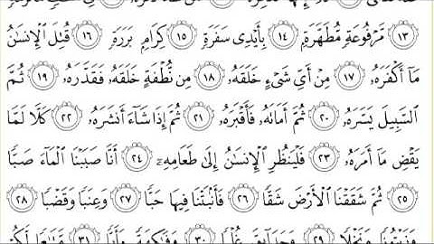 القرآن الكريم بصوت الشيخ عبدالرحمن السديس سورة عبس - Surah Abasa - Abasa