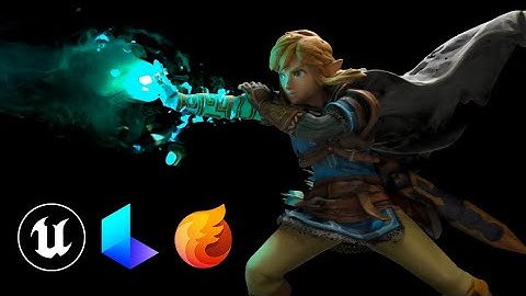 Zelda TotK Link statue with added vfx ( UE5 + EmberGen )