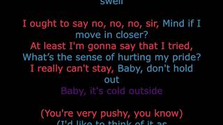 Michael & Idina - Baby It's Cold Outside (karaoke)