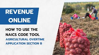 How to Find and Use NAICS Codes for Oregon's Agricultural Overtime Application