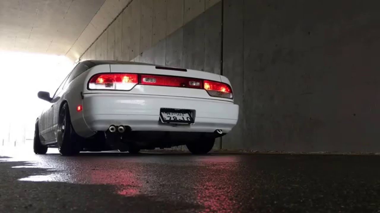 NISSAN 180sx 匠マフラーデュアル サイレンサー付きサウンド - YouTube