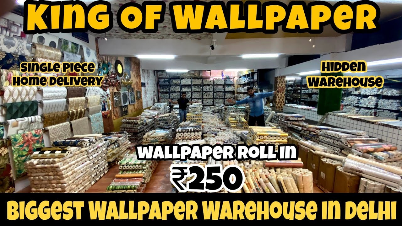 Wallpaper Warehouse In Delhi || Cheapest Wallpaper Market In Delhi || Retail n Wholesale | Wallpaper