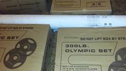 Fitness gear Olympic barbell set 300lb