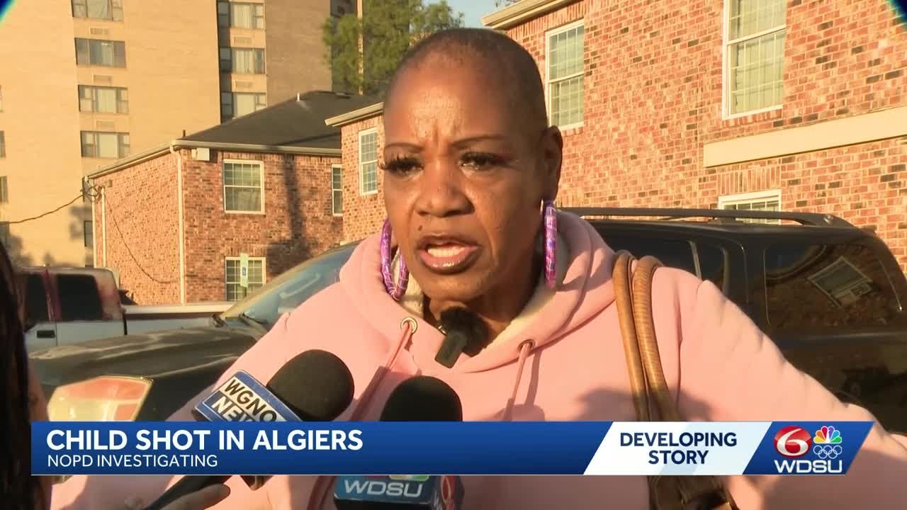 Neighbors react to child shot in Algiers - YouTube