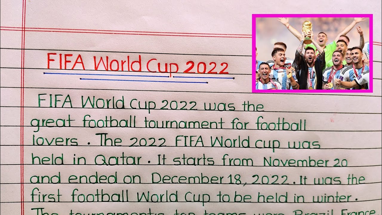 assignment on fifa world cup