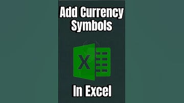 Add Currency Symbol and shortcuts in Excel ! #excel