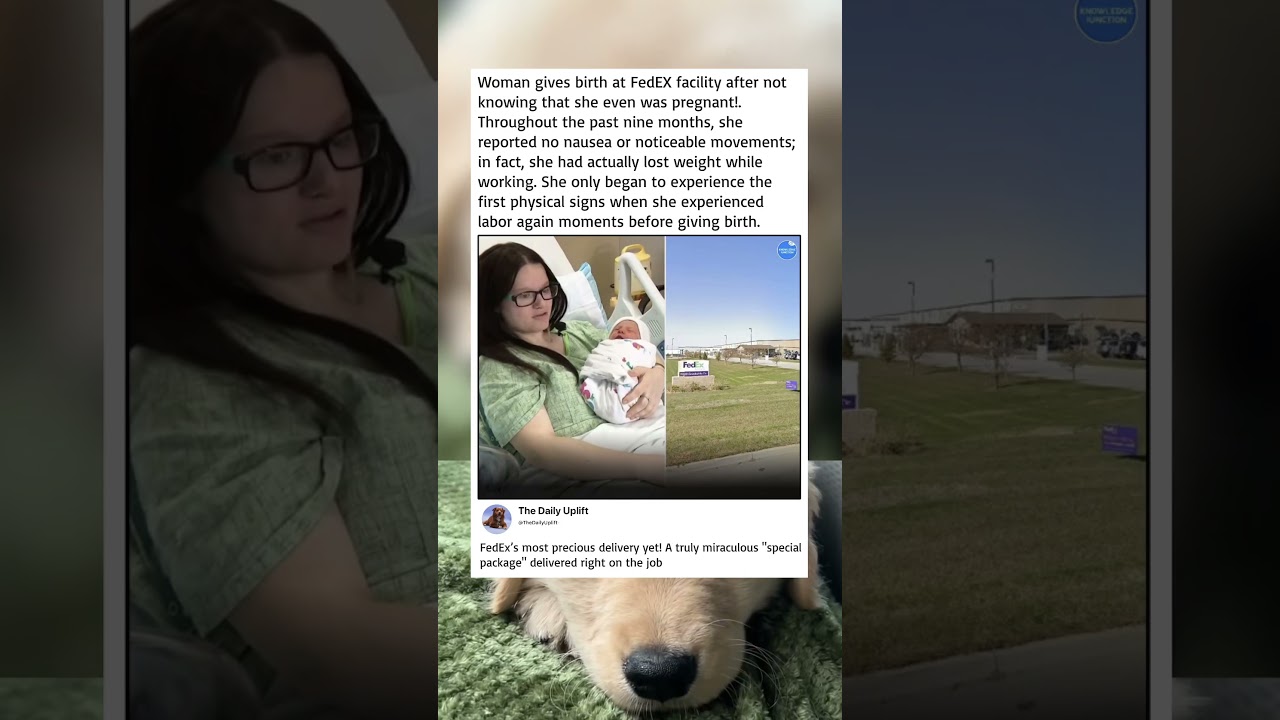 The ultimate special delivery: a surprise miracle arriving at work!