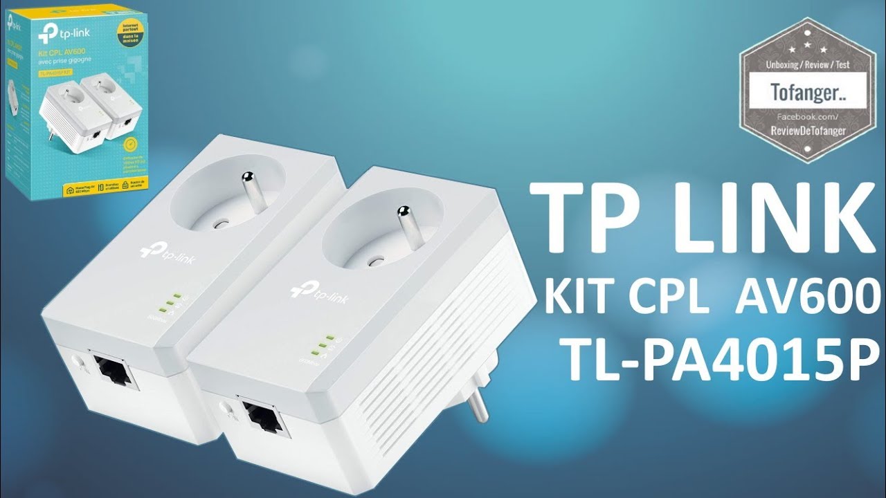 CPL WIFI AV600 AVEC PRISE (PACK DE 2)