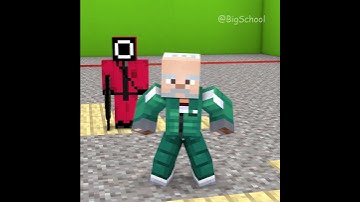 When Enderman Plays The Squid Game Marbles |  Minecraft Animations