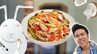 Жареная курица с грибами по-тайски Жареная курица с грибами по-тайски
