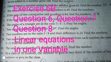 Class 7 Maths NCERT Chapter 6 Linear Equations in one.. Exercise 6B question 6,7 & 8, R-SQUARE 2022