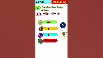 [Logical reasoning with answer] Complete the missing pattern [Grade 2] #shorts