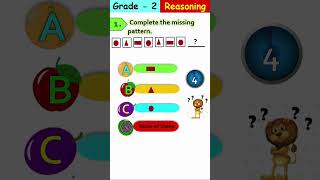 [Logical reasoning with answer] Complete the missing pattern [Grade 2] #shorts