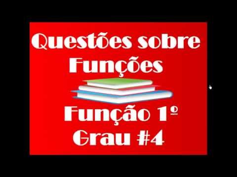 Questões - Funções - 1º Grau #4