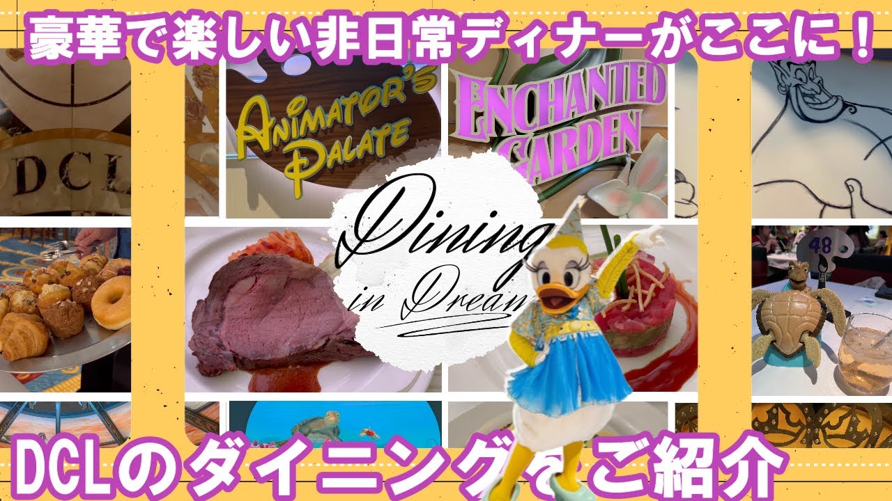 【ディズニークルーズ2022】優雅に食事🫖ドリーム号のダイニングをご紹介🍽【DCL/Dream/Dining】 YouTube