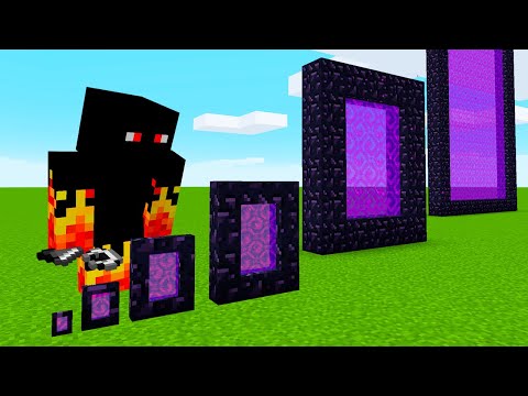 como fazer o menor portal do minecraft????