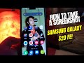 How To Take a Screenshot with Samsung Galaxy S20 FE!