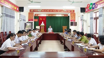 Đồng chí Bí thư Huyện ủy làm việc với Đảng ủy xã Phong Hóa