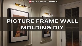 How to DIY Entry way Picture Frame Molding Wall | Foyer Decor idea | Budget friendly |Home Decor