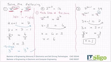 Indices Examples 2 Leaving Cert Ordinary Level Maths